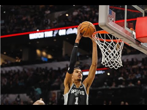 Highlights: Victor Wembanyama's 16 PTS, 14 REB, 7 AST vs New Orleans | 2023-24 San Antonio Spurs background