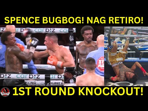 Spence BUGBOG kay Tim Tszyu! Nag RETIRO na | 1st Round KNOCKOUT! NAHULOG pa sa Ring!