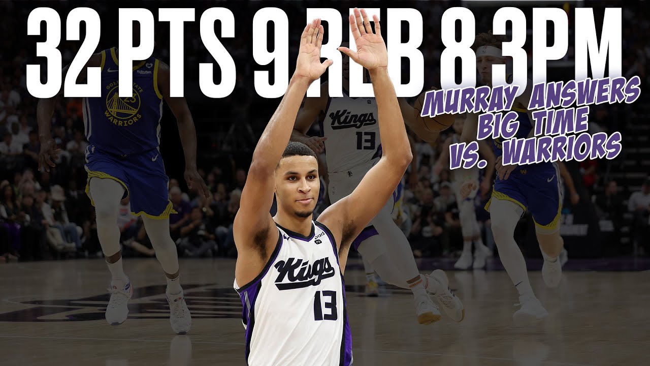 Keegan Murray ANSWERS BIG TIME vs. Warriors | 4.16.24 background