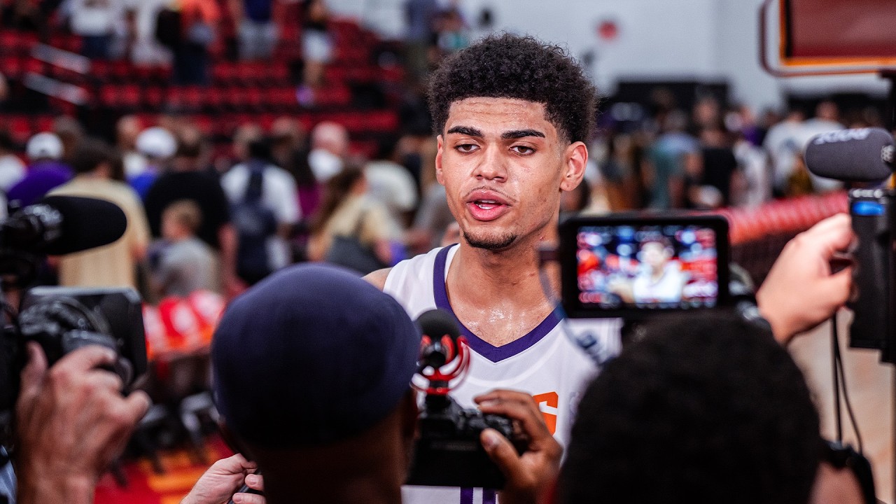 Koa Peat Postgame On-Court Interview after Summer League win vs Portland Trailblazers