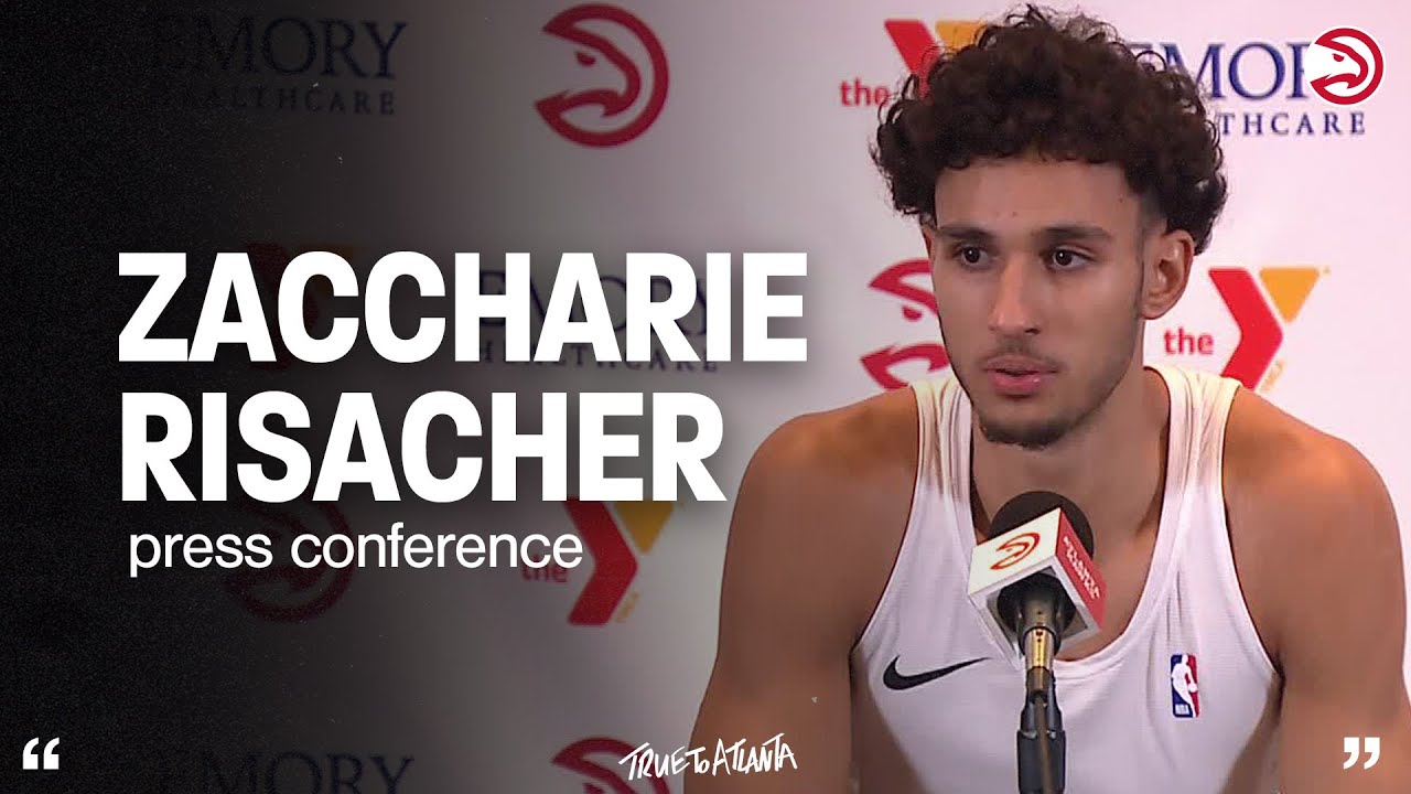 Hawks vs. Knicks Postgame Press Conference: Zaccharie Risacher background