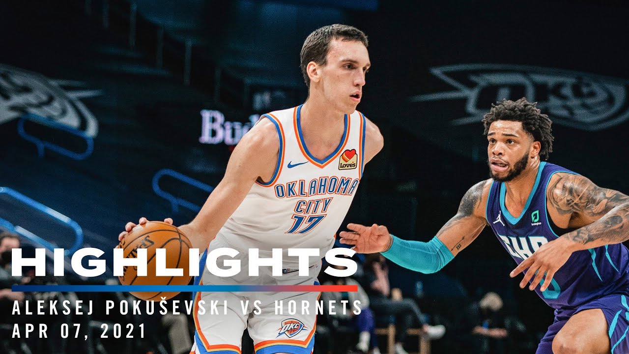 Highlights | Aleksej Pokuševski vs Hornets background