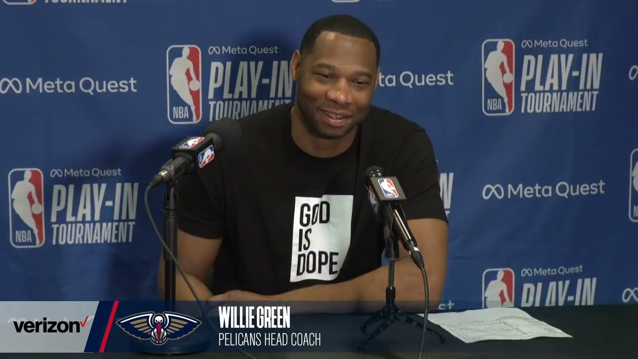 Willie Green on Comeback Win vs. LA | Pelicans-Clippers Postgame | 2022 Play-In Tournament background
