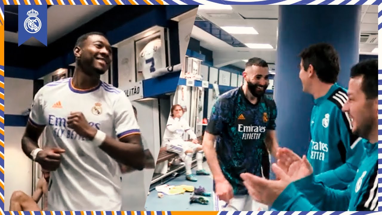 DANCING CELEBRATIONS! | Real Madrid CELEBRATE Champions League semi-finals place! background