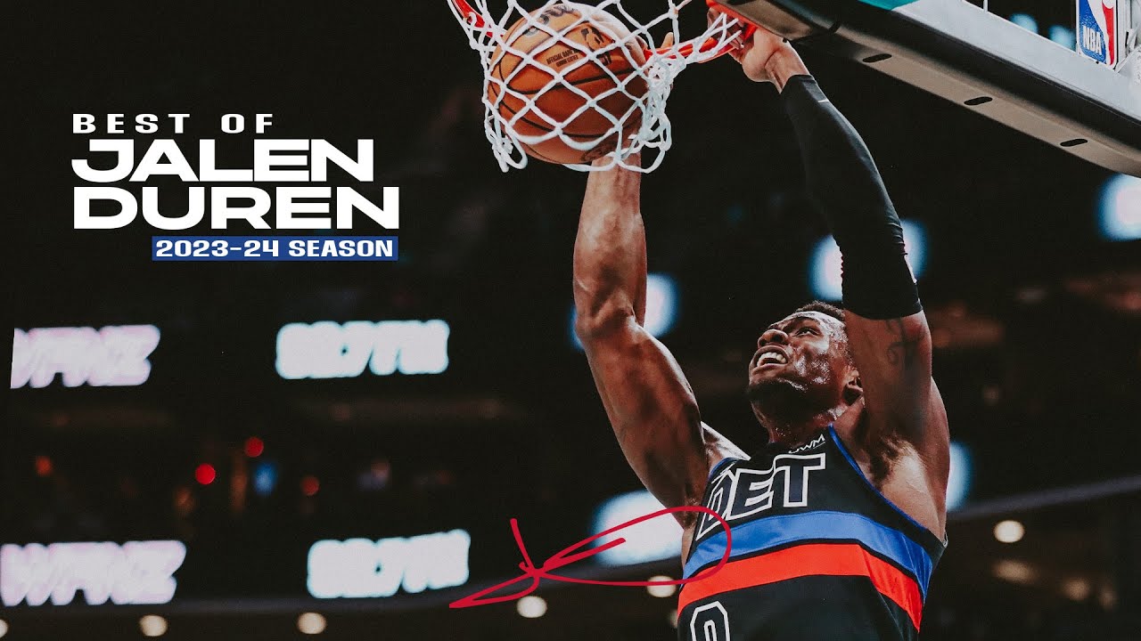 2023-24 Season Highlights: Jalen Duren background