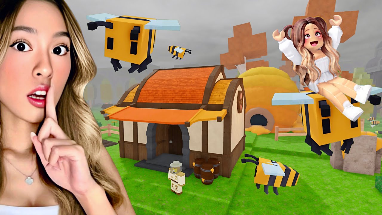 I Built A SECRET BASE In The BEE HOUSE For 99 Nights In The Forest..