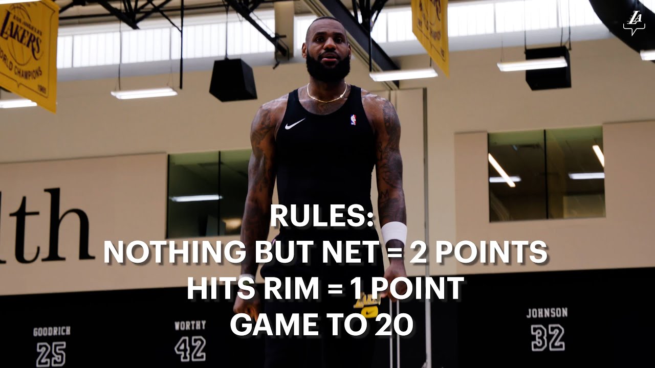 Free Throw Challenge: LeBron vs AD vs Rui background