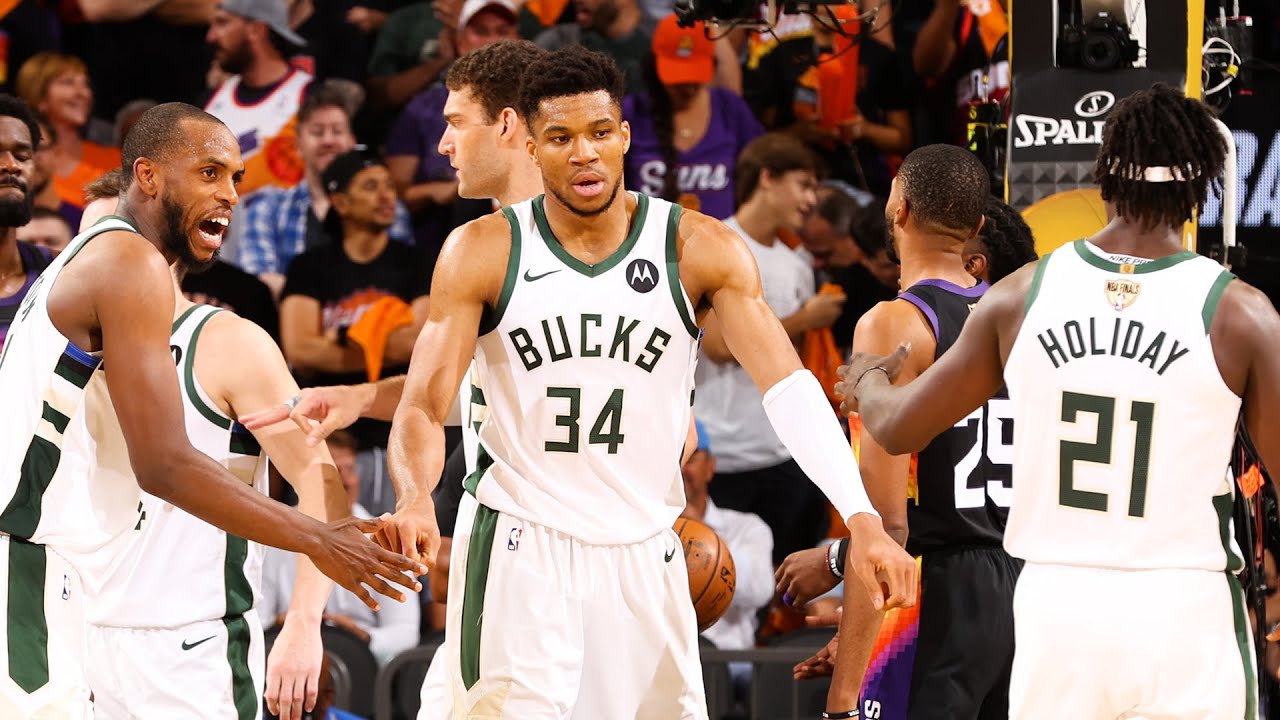 Highlights: Bucks 123 - Suns 119 | Bucks Win In Phoenix, Go Up 3-2 In The NBA Finals | 7.17.21 background