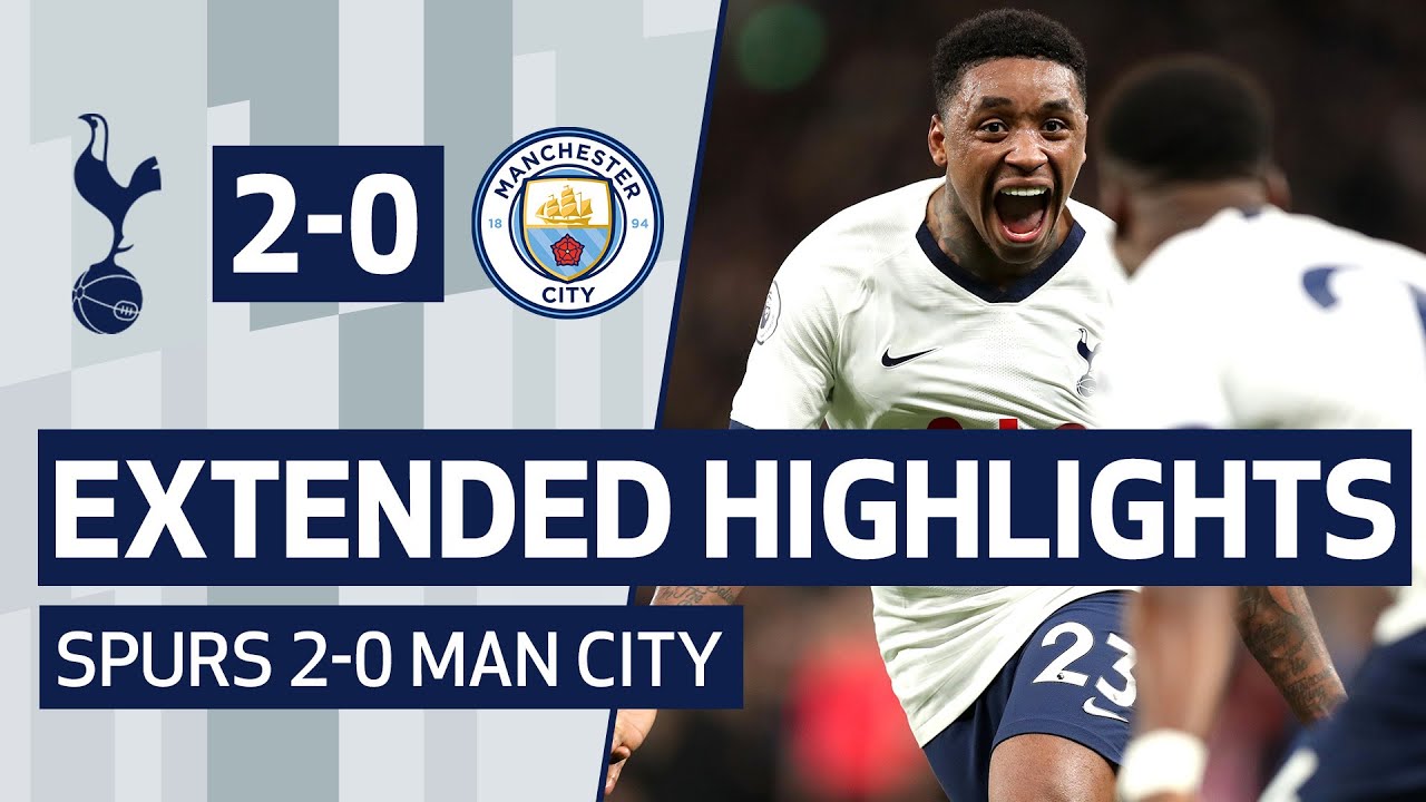 EXTENDED HIGHLIGHTS | SPURS 2-0 MAN CITY | Bergwijn & Son goals beat City! background