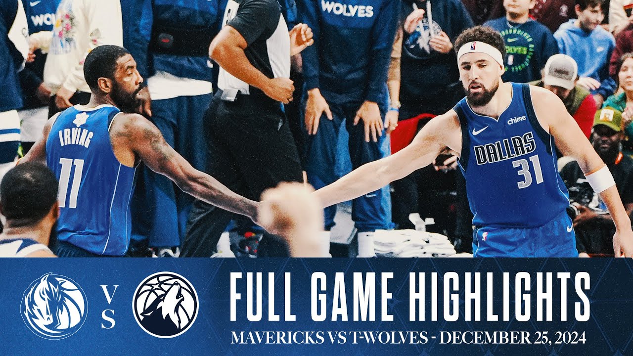 Dallas Mavericks Highlights vs. Minnesota Timberwolves | December 25, 2024 background