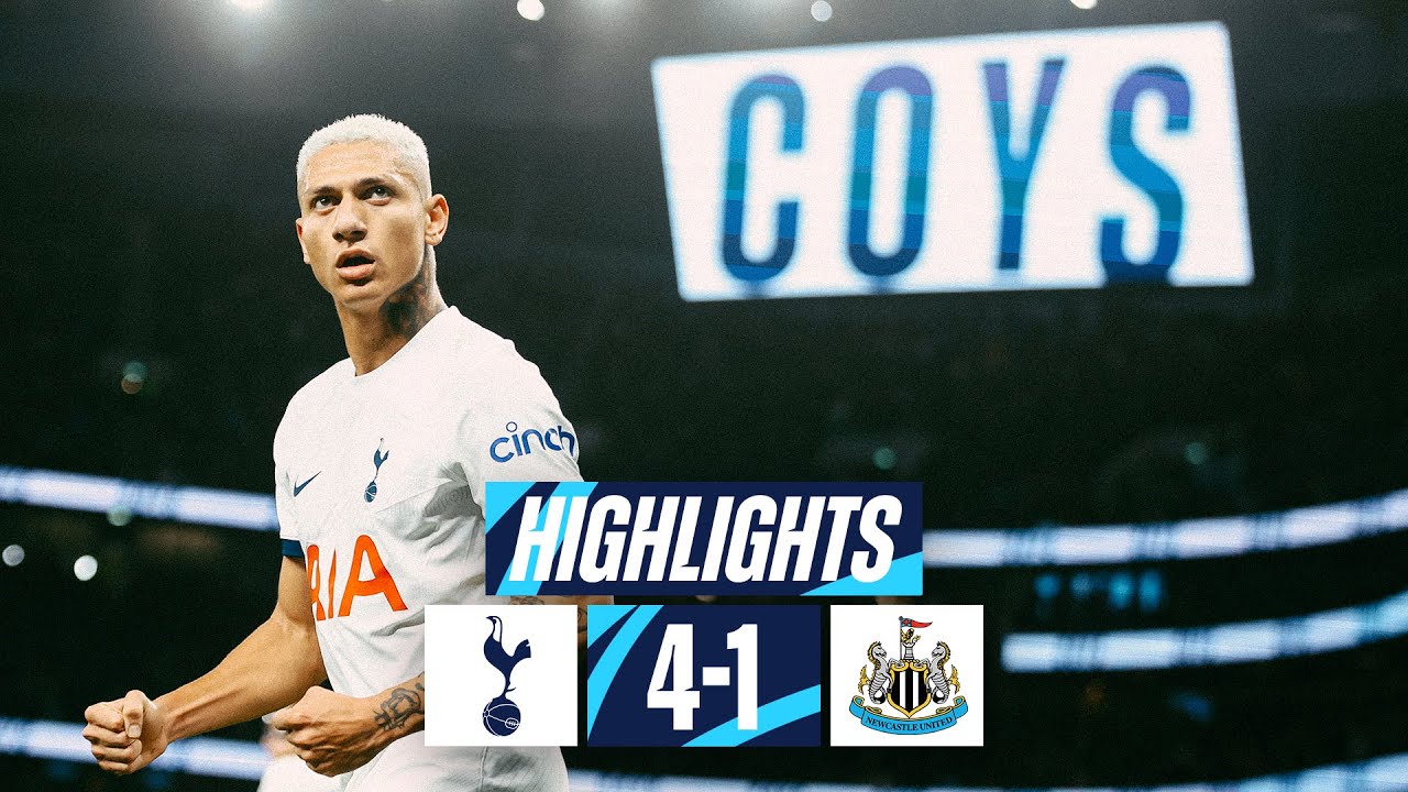 TOTTENHAM HOTSPUR 4-1 NEWCASTLE UNITED // PREMIER LEAGUE HIGHLIGHTS // RICHARLISON AT THE DOUBLE