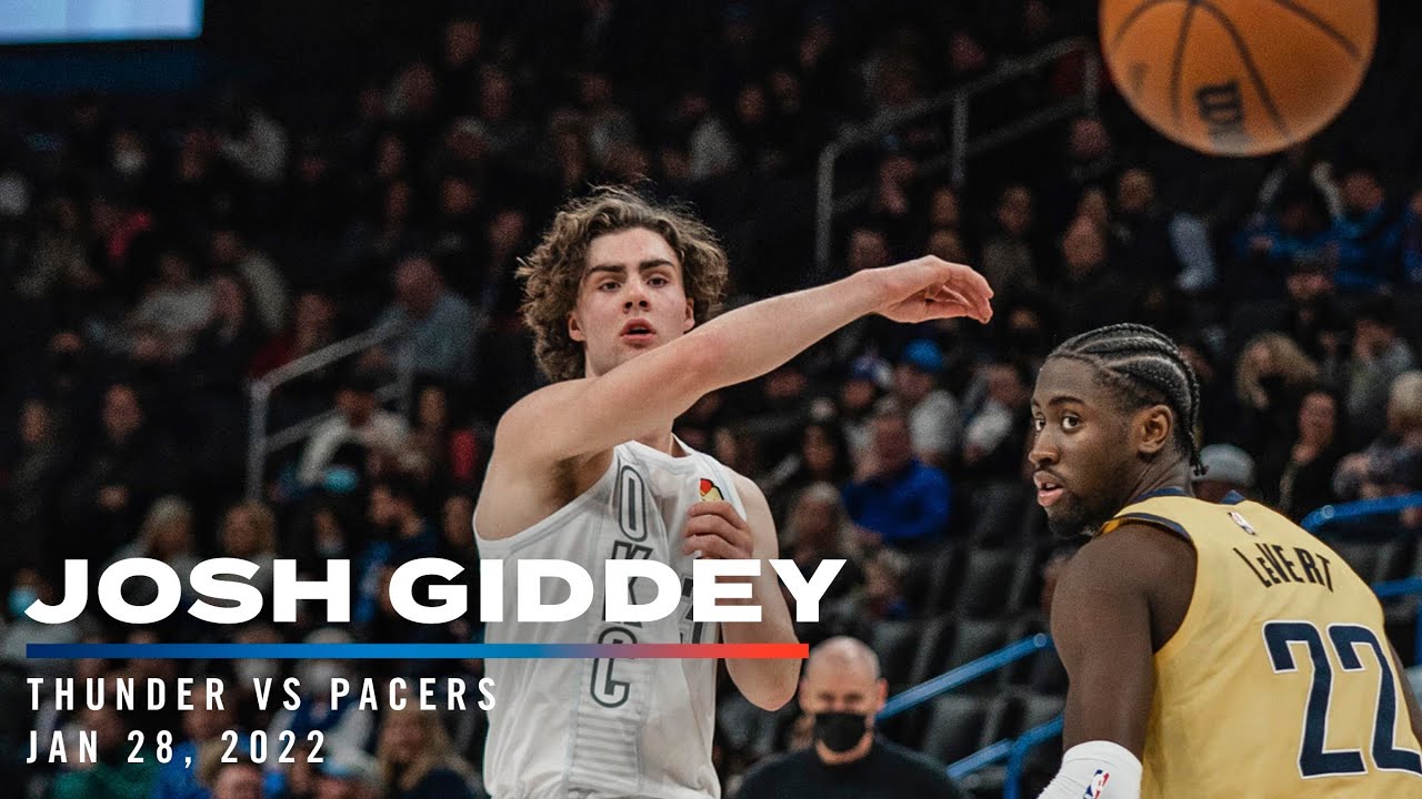Highlights | Josh Giddey vs Pacers 01/28/2022 background