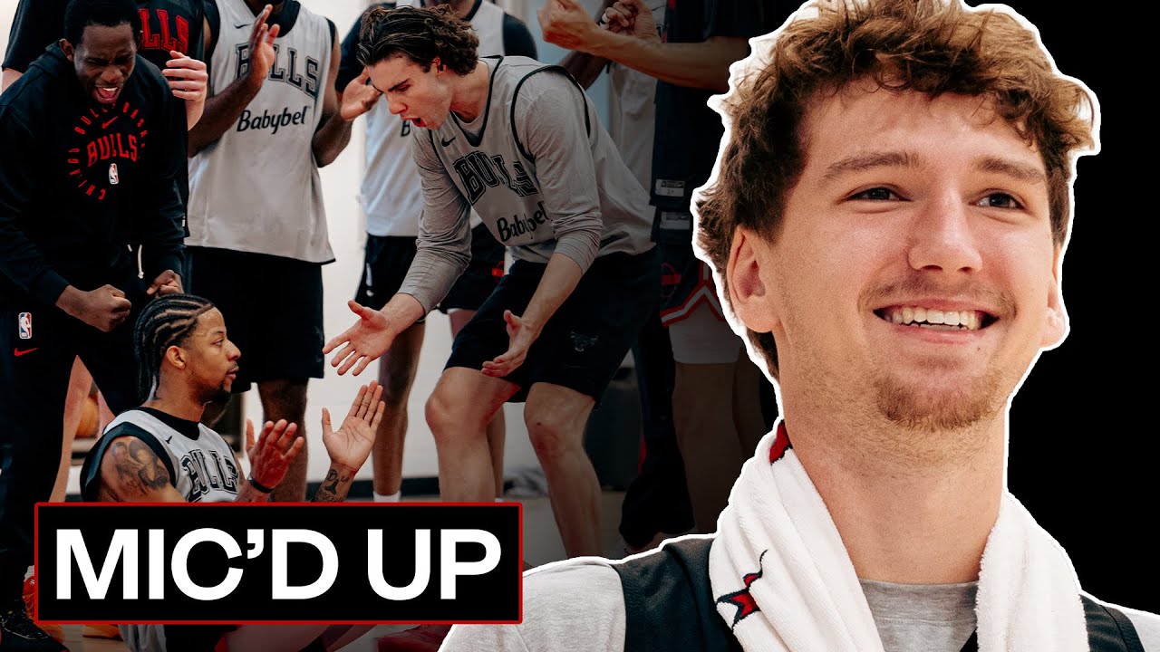 Matas Buzelis & Josh Giddey Mic'd Up in INTENSE Training Camp background