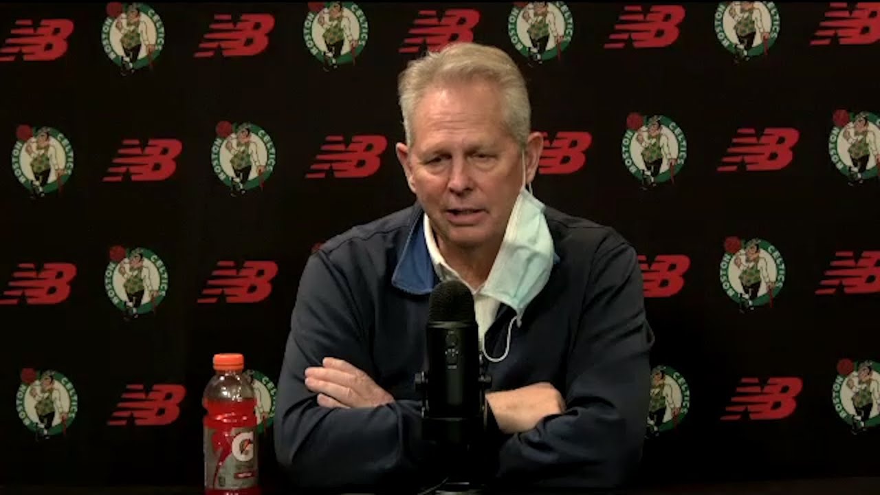 Danny Ainge Speaks To Media After The 2020 NBA Draft background