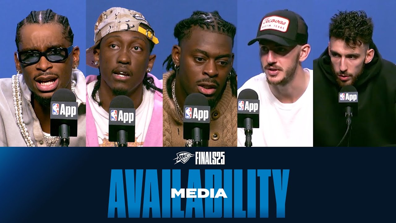 Post Game Media Availability | NBA Finals | OKC Thunder vs Indiana Pacers | June 5, 2025 background