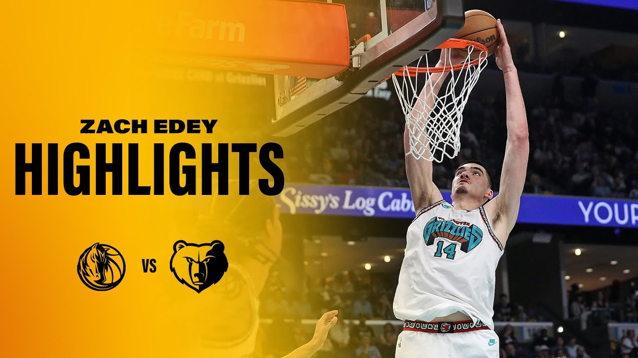 Zach Edey vs. Dallas Mavericks background