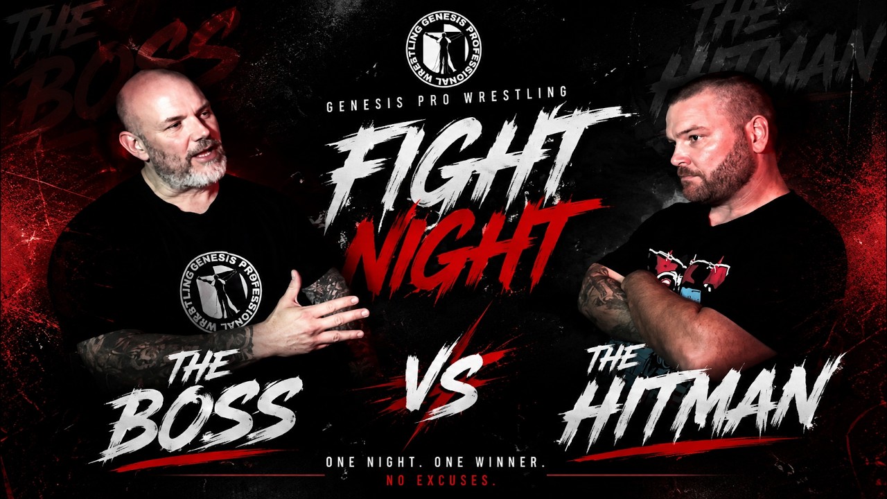 The Boss and The Hitman talk before things get physical background