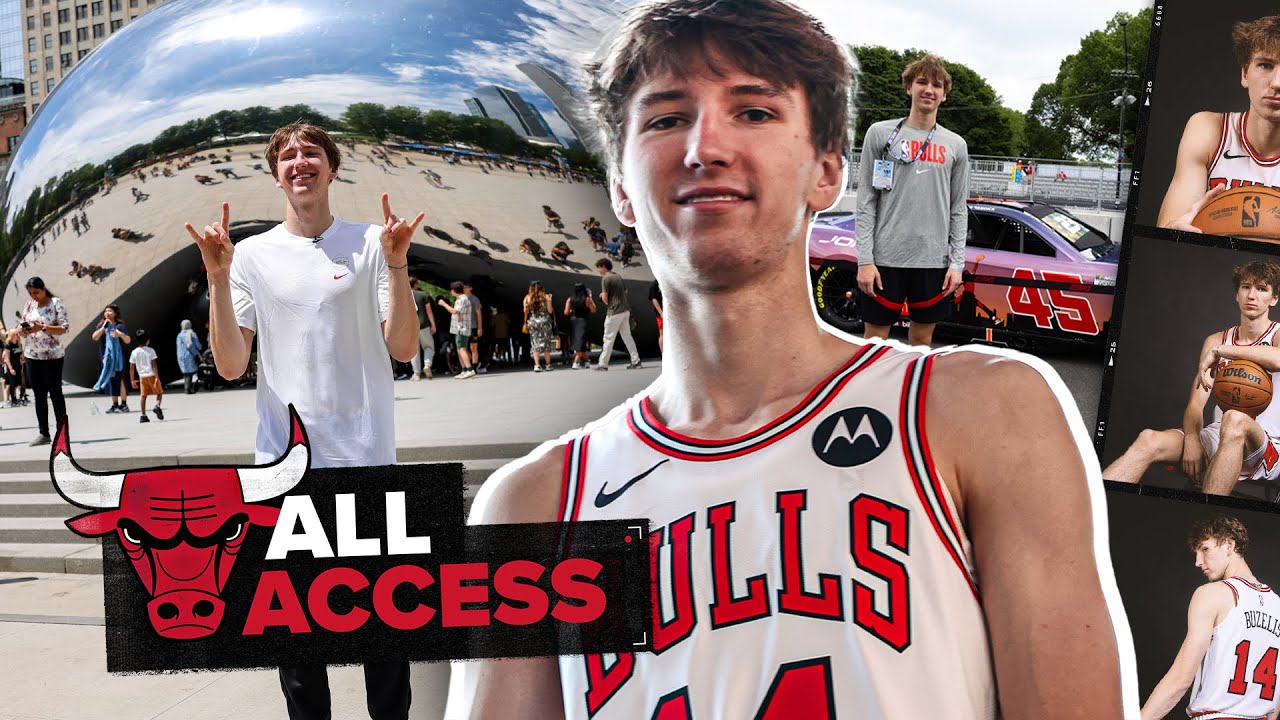 All-Access: Matas Buzelis arrives home to Chicago | Chicago Bulls | NBA background
