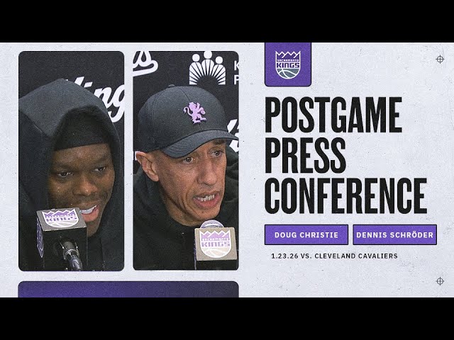 Dennis Schröder & Coach Christie | Postgame Interviews 1.23.26 background