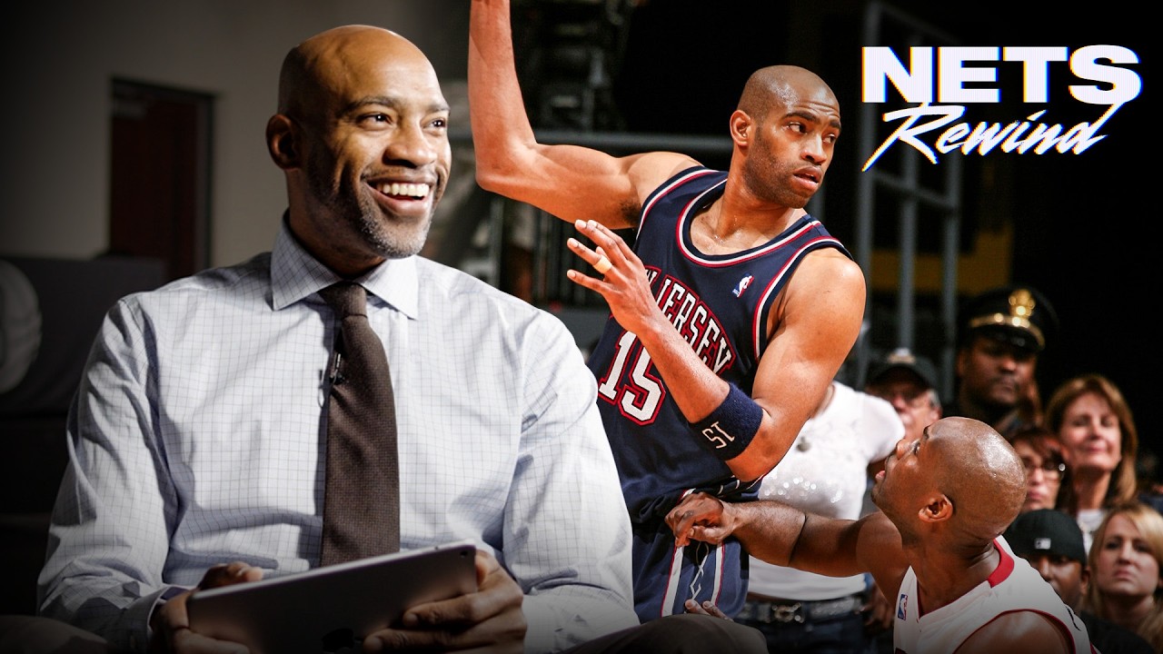 Vince Carter Breaks Down More of His Iconic Nets Moments | Nets Rewind background
