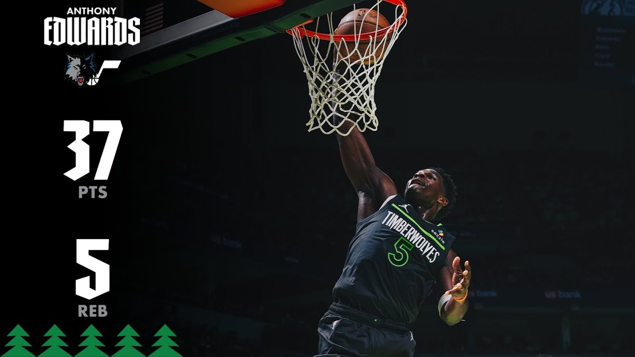 Anthony Edwards DROPS 37 POINTS In Win Over Utah Jazz | 11.07.25 background