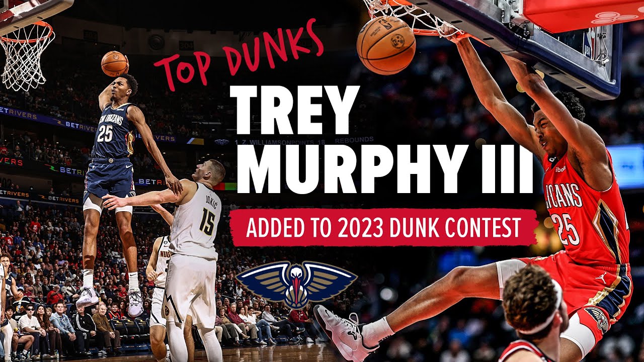 Trey Murphy III Top Dunks before 2023 All-Star Dunk Contest background