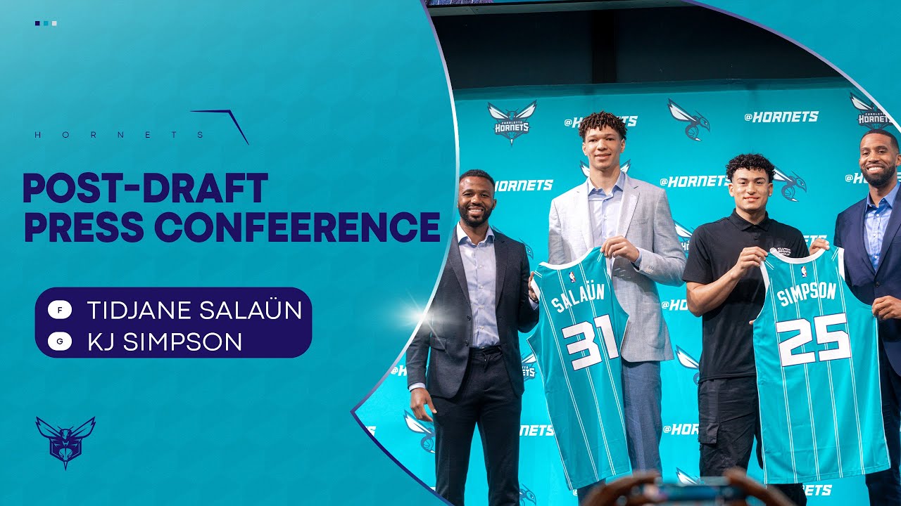 2024 Hornets Draft Pick Introductory Press Conference | 6/28/2024 background