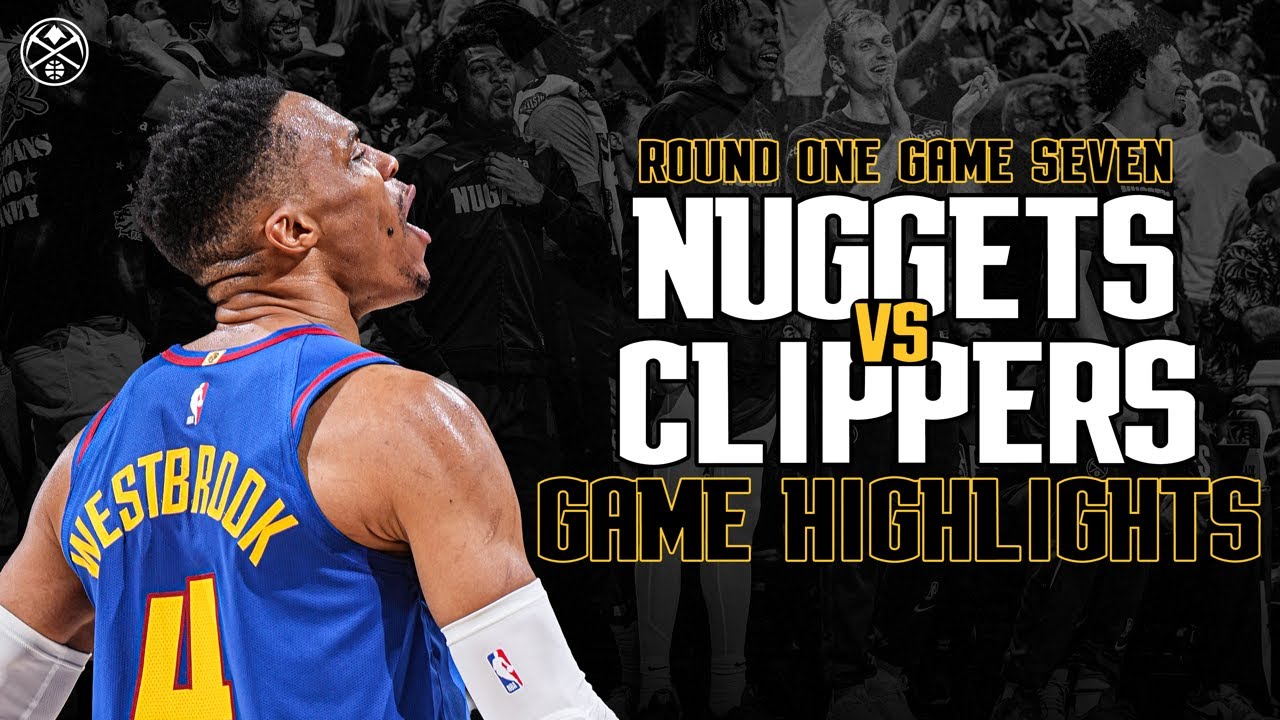 Denver Nuggets vs. LA Clippers | Full Round 1 Game 7 Highlights ๐บ | 2025 NBA Playoffs background