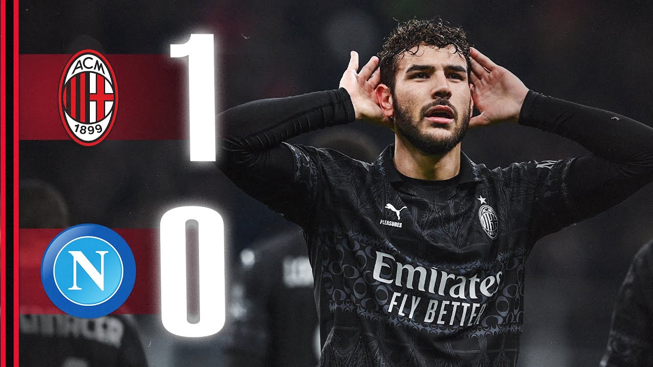 Leão assists, Theo Hernández scores! | AC Milan 1-0 Napoli | Highlights Serie A background