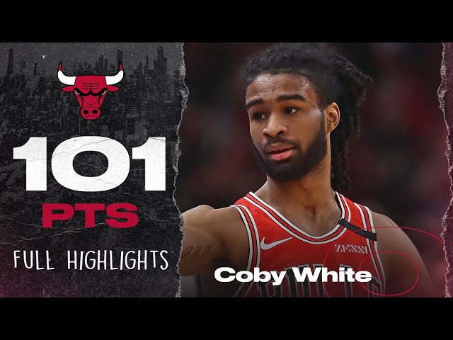COBY WHITE DROPS 101 POINTS IN THREE GAMES - Full Highlights | Chicago Bulls background