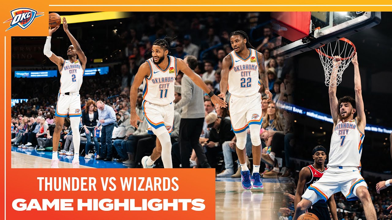 OKC Thunder vs Washington Wizards | Game Highlights | February 23, 2024 background