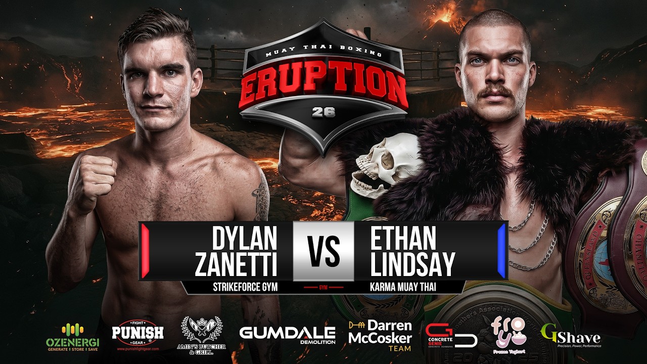 Dylan Zanetti Vs Ethan Lindsay - Eruption Muay Thai 26