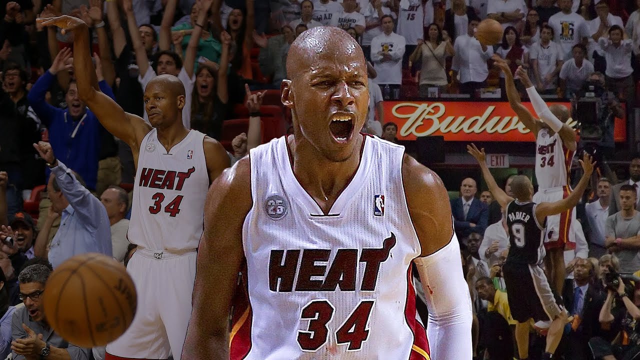 The BEST Ray Allen 3's In A HEAT Jersey 👌 (Including The BIG One #IYKYK) background