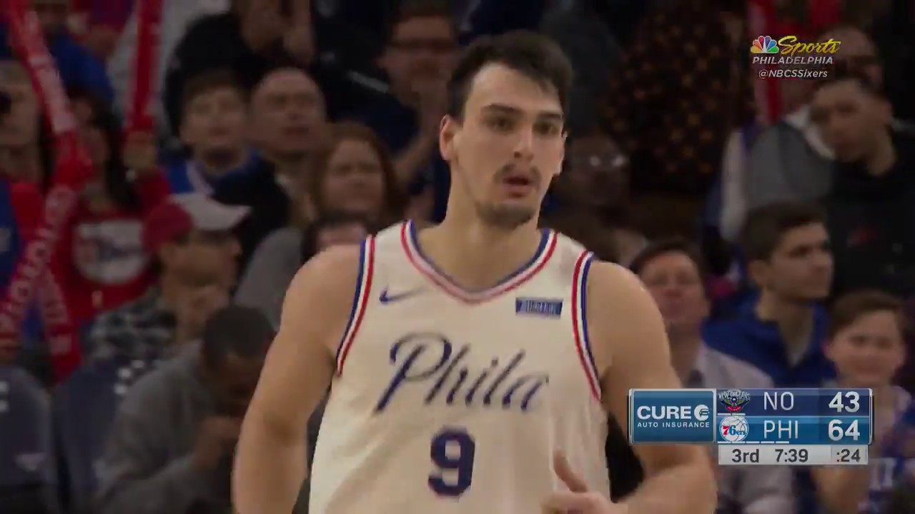 Dario Saric | Highlights vs Pelicans (2.9.18) background