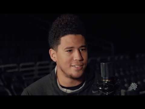 The Outlet with Devin Booker background