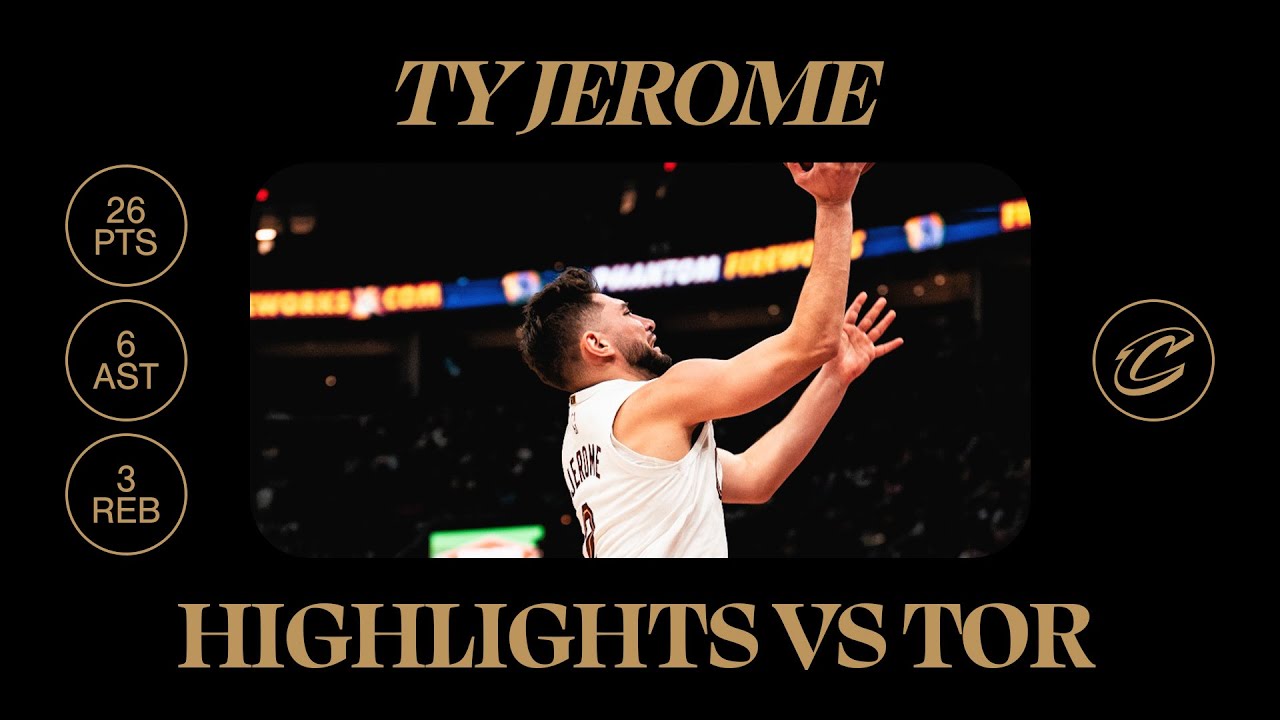 Cavs vs Raptors | Ty Jerome Highlights | 11.24.2024 background