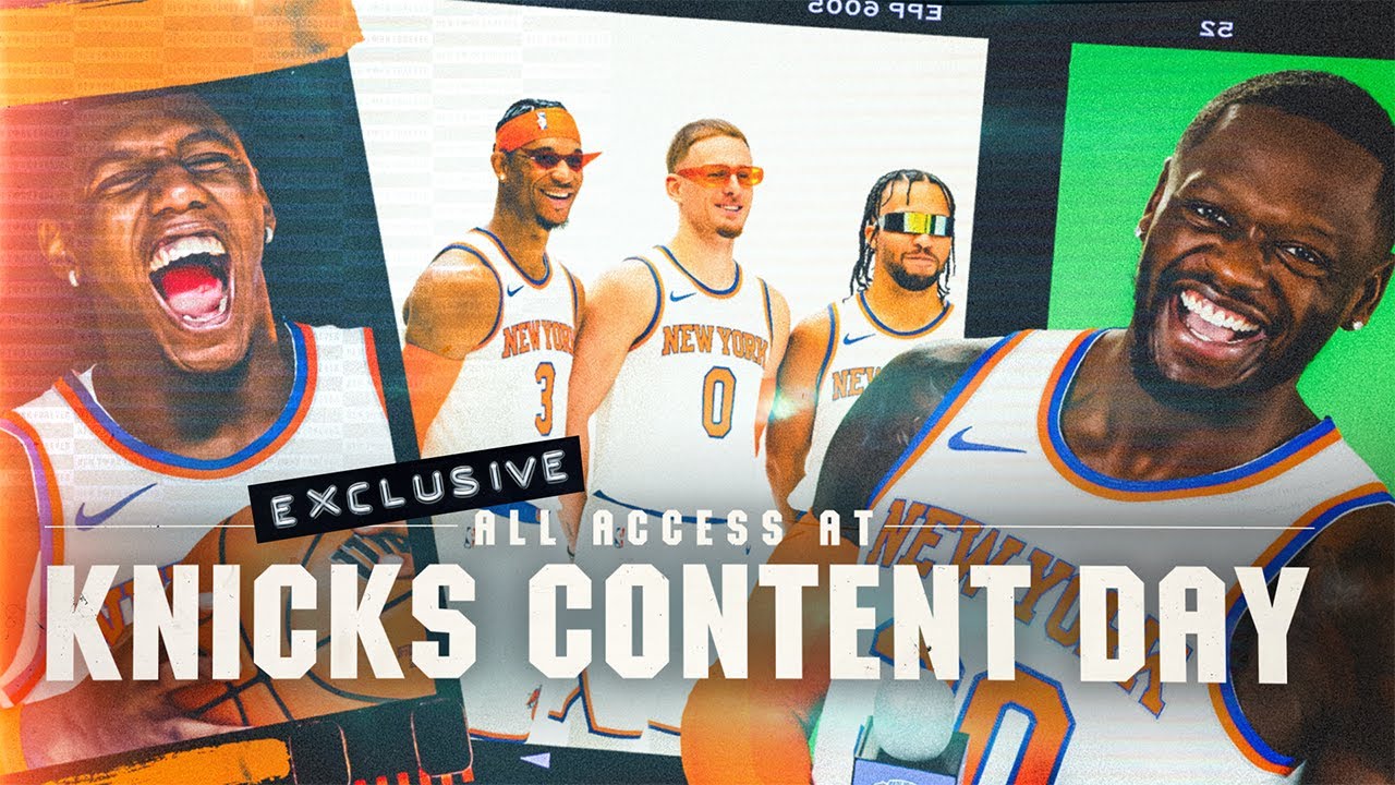 THE KNICKS ARE BACK! | Behind the Scenes of Knicks Content Day 2023 background