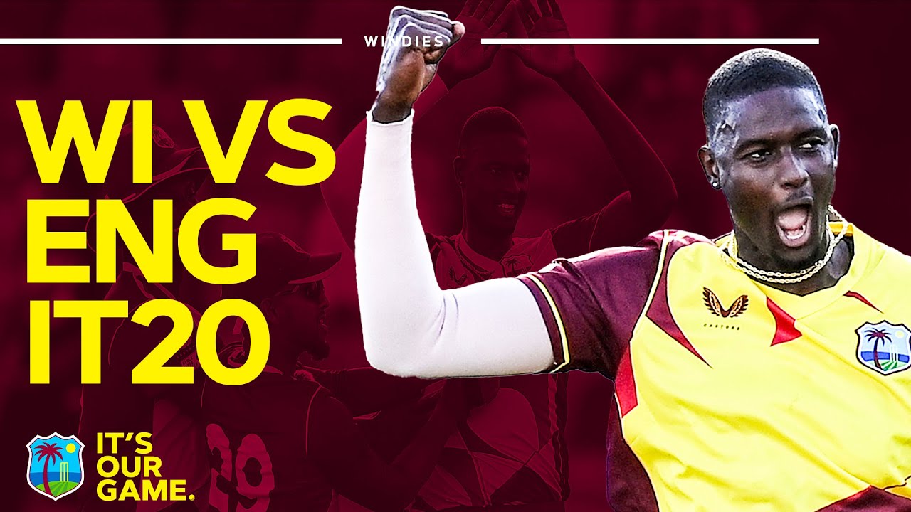 Holder Takes 4-7 & King Scores Half-Century IN FULL | West Indies v England 1st IT20 2022 background