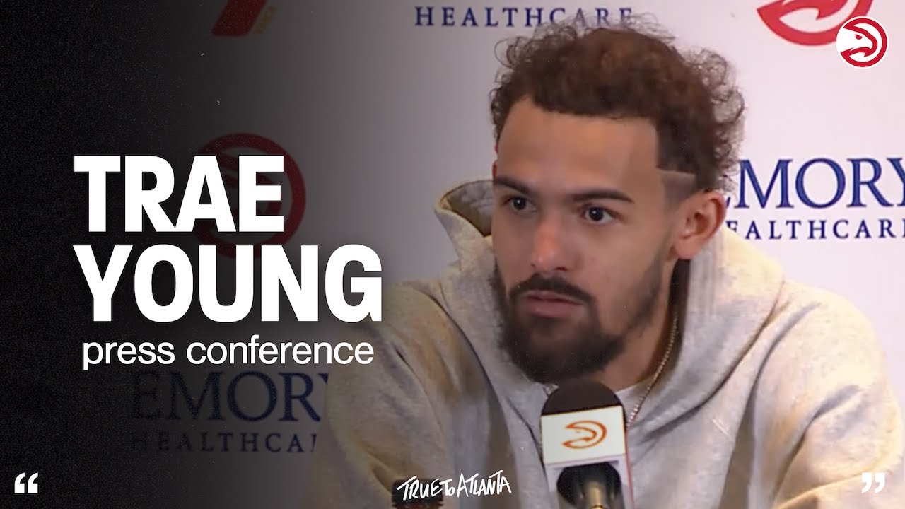 Hawks vs. Lakers Postgame Press Conference: Trae Young background