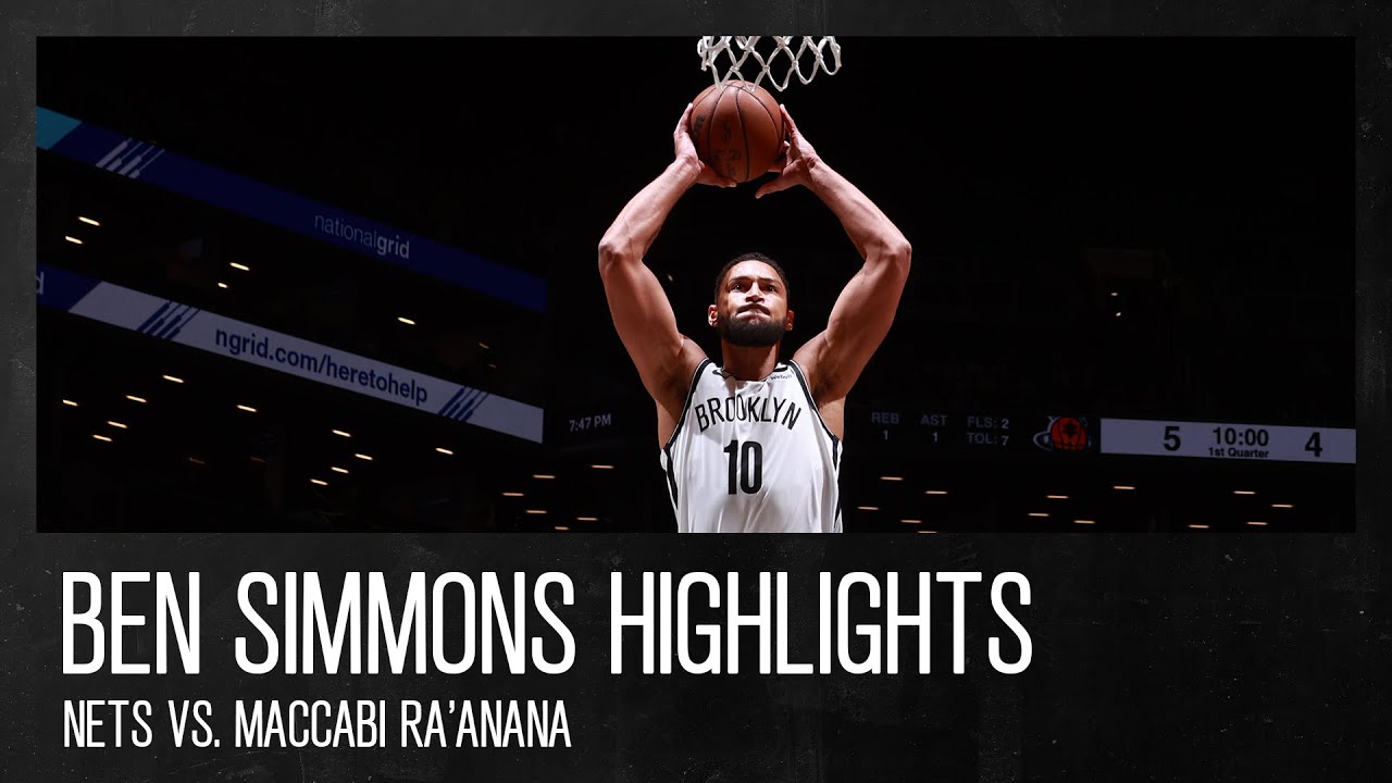 Ben Simmons tallies 6 Points, 9 Assist vs. Maccabi Ra'anana | 10.12.23 background