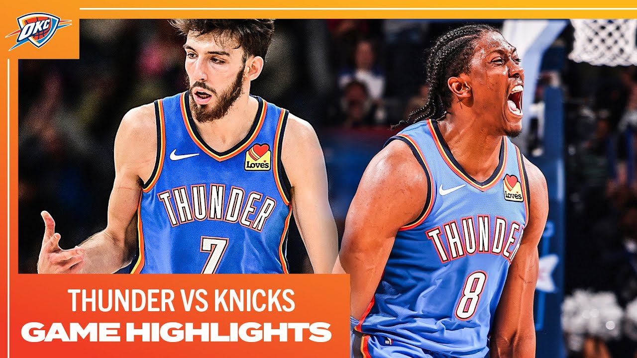 OKC Thunder vs New York Knicks | Game Highlights | December 27, 2023 background
