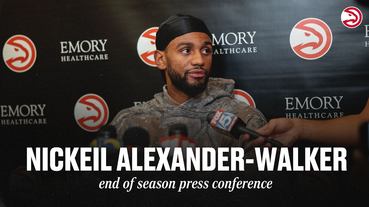 Nickeil Alexander-Walker Atlanta Hawks End of Season Press Conference