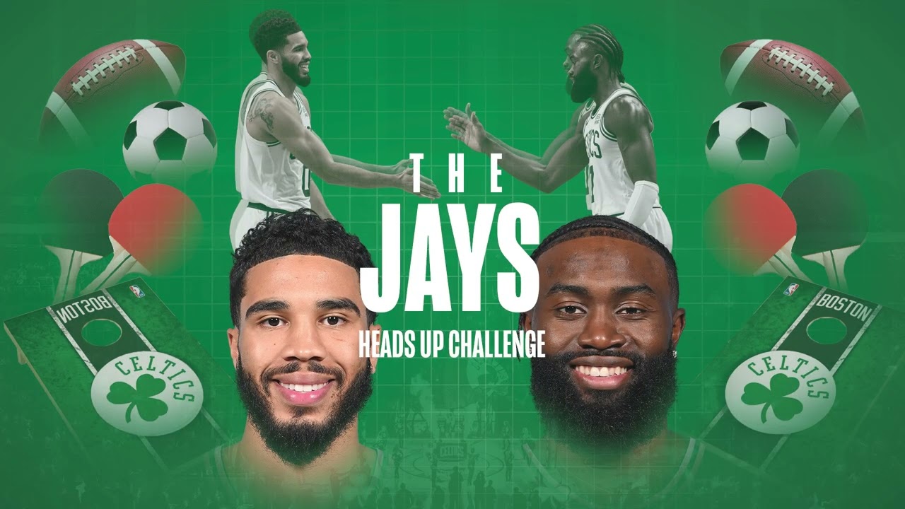 Jayson Tatum and Jaylen compete in football, corn hole, Heads Up and more hilarious challenges ๐