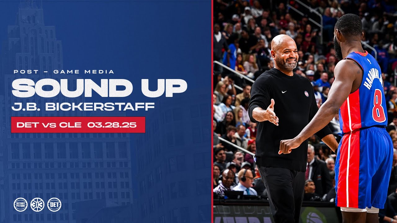 Post-Game Press Conference: J.B. Bickerstaff | Pistons vs Cavs 03.28.25 background