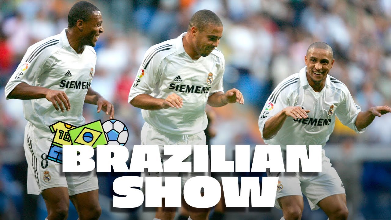 RONALDO, MARCELO & more! | GREAT BRAZILIAN goals at Real Madrid! background