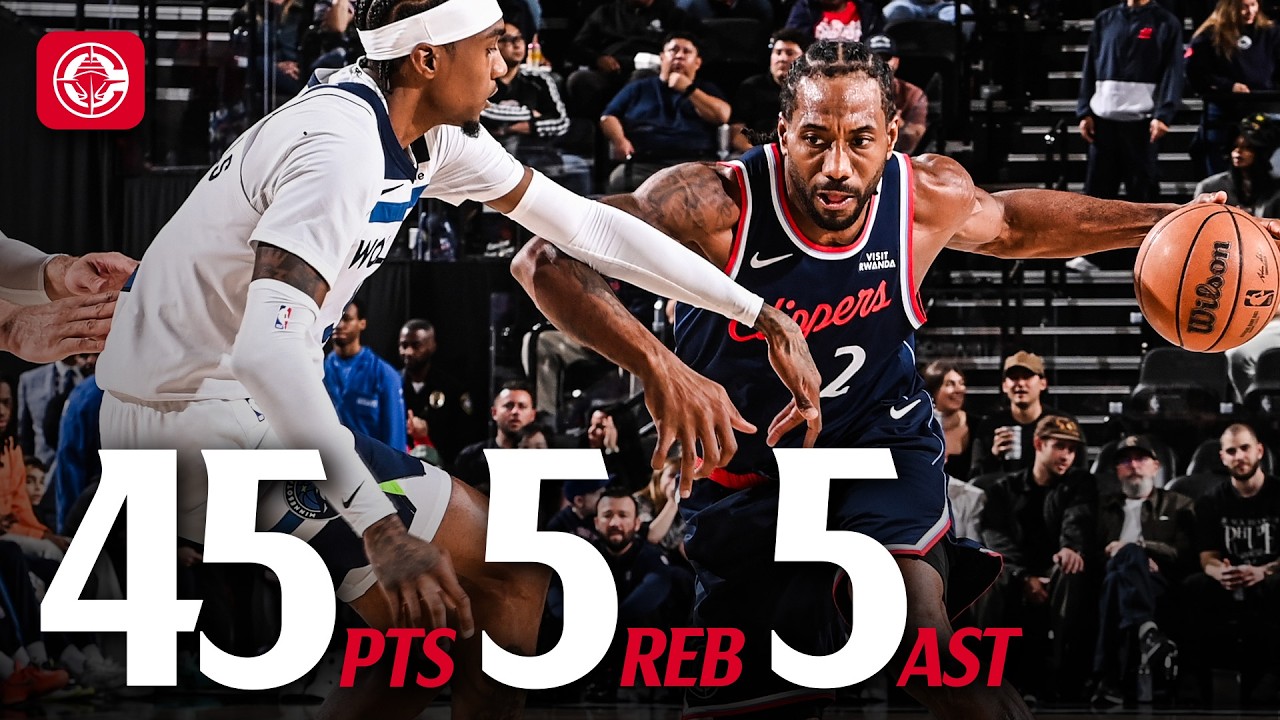 Kawhi Leonard Puts on a Show: 45 PTS & +41 in 31 Minutes 🤖
