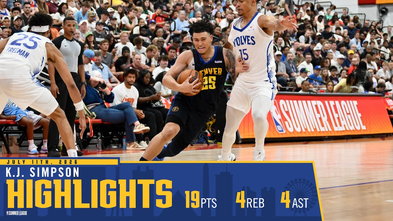 KJ Simpson Highlights vs. Timberwolves ๐บ | 2026 NBA Summer League