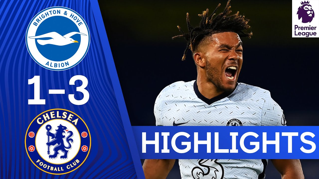 Brighton 1-3 Chelsea | Reece James & Kurt Zouma Goals Sink Brighton | Highlights background
