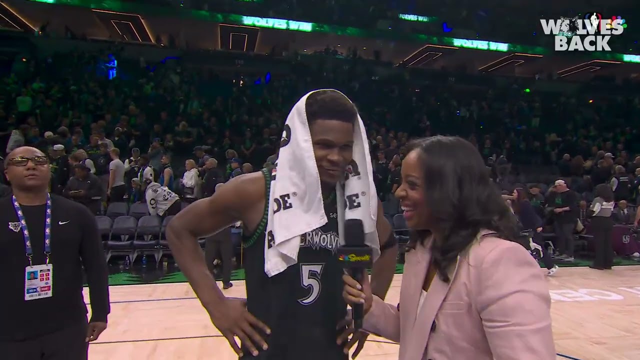 Anthony Edwards Postgame Interview After Game 4 Win Against San Antonio Spurs | 5.10.26