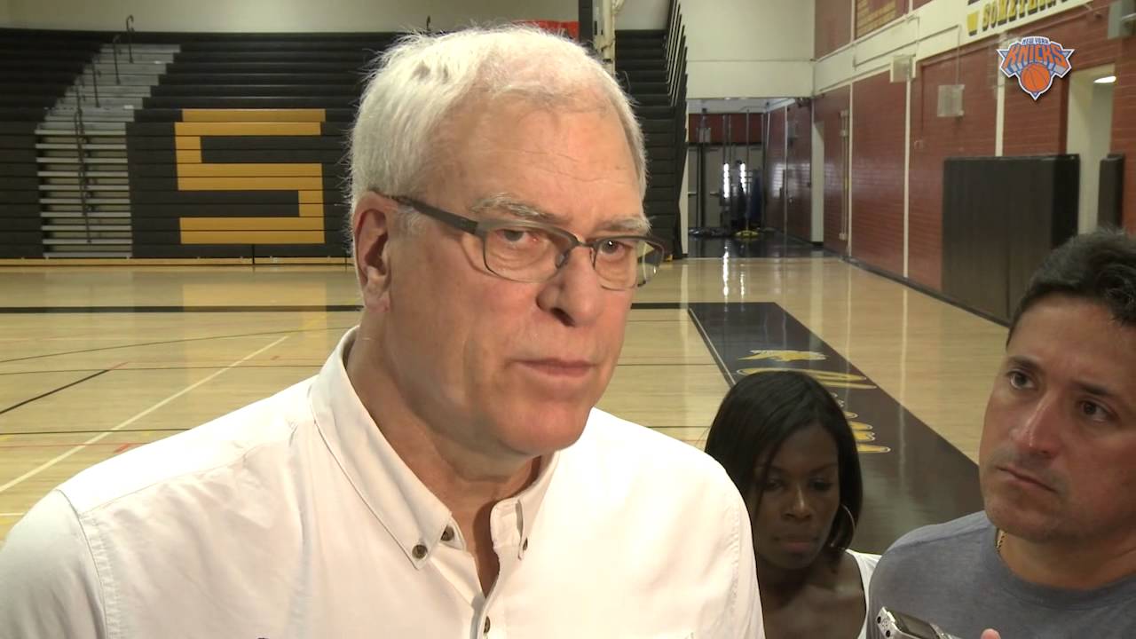 Phil Jackson Reaction To Carmelo Anthony Signing background